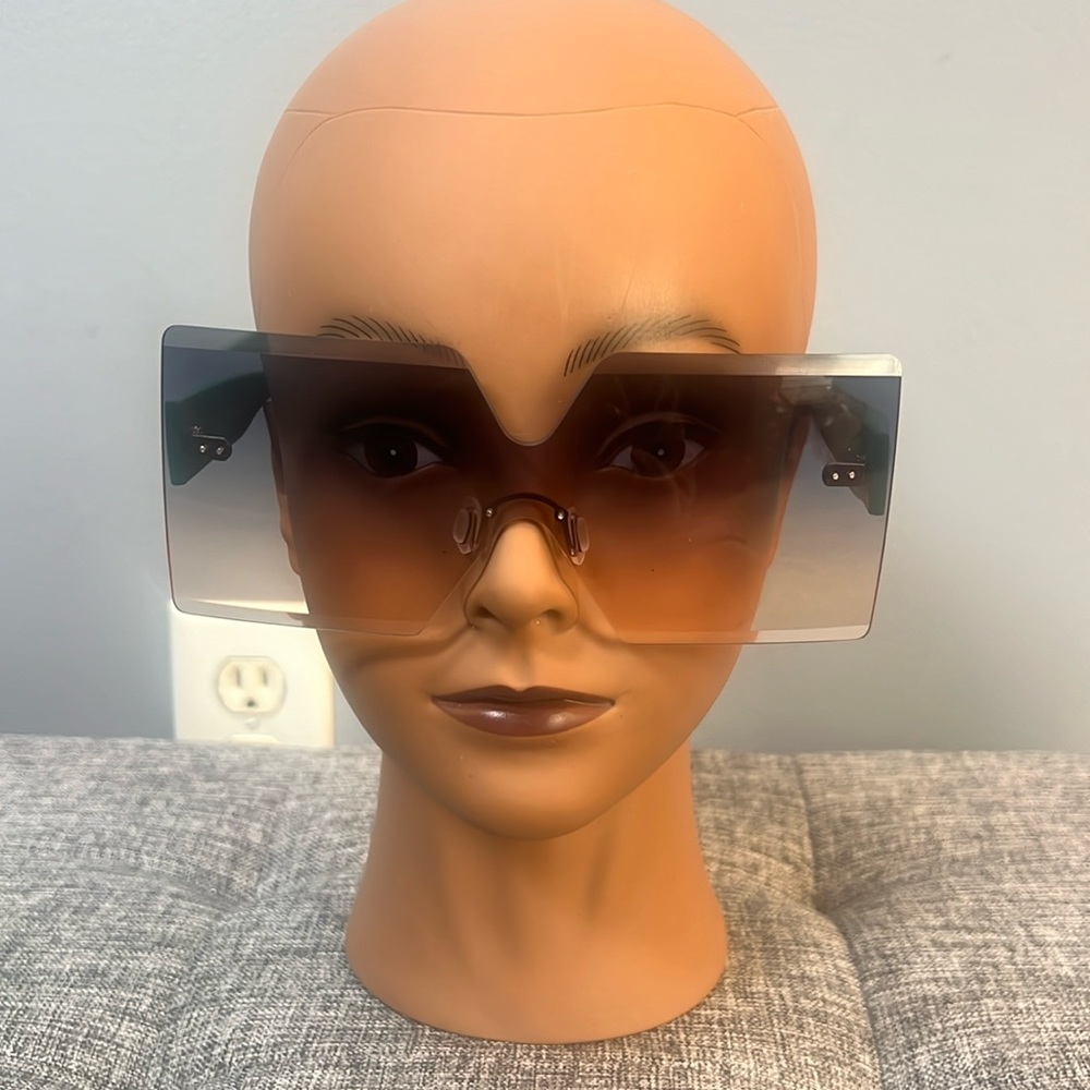 3 pair bundle Large square frameless sunglasses 3pair set